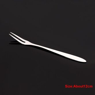 1 Pc Roestvrij Staal Diner Vork Korea Kleurrijke Dessert Vork Met Lange Handvat Goud Blauw Vork Set Voor Hotel feestartikelen