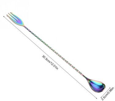 1 Pc Roestvrij Staal Mengen Cocktail Lepel Cocktail Roerder Bar Puddler Martini Lange Handvat Lepel Bar Tool Barman Gereedschap