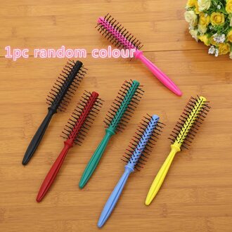 1 Pc Ronde Haar Kam Curling Borstels Krullend Salon Styling Tools Haarborstel Massage Plastic Roller Recht Kappers