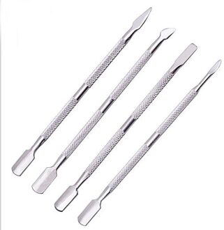 1 Pc Rvs 2 Way Nagelriem File Push Spoon Pusher Remover Pedicure Tool 4
