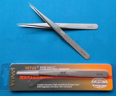 1 Pc Rvs Anti-Statische Wimper Pincet Superhard Wimper Extension Beste Pincet Gebogen Rechte Styling Tools 00 SA