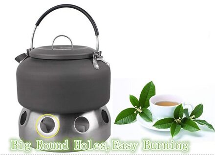 1 PC Rvs kachel Draagbare ultralichte Geest Alcohol Stove Outdoor Camping BBQ Kachel Oven met Stand P12