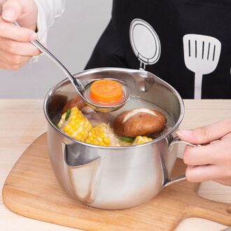 1 Pc Rvs Soep Olie Separator Vet Filter Zeef Kom Cup Vorm Koken Theepot Keuken Tool