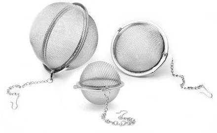1 Pc Rvs Thee Zetgroep Sphere Locking Spice Tea Ball Zeef Mesh Zetgroep Thee Filter Theepot Keuken Gereedschap Theezeef
