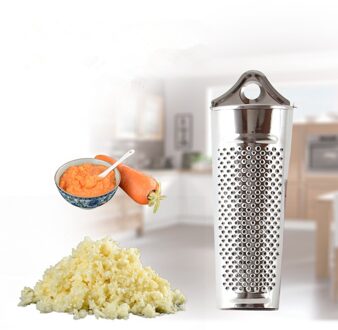 1 PC Rvs Veelzijdig Hand Held Nootmuskaat Citrus Zester Gember Rasp Multifunctionele Gember Knoflook Moer Schaafmachine OK 1063