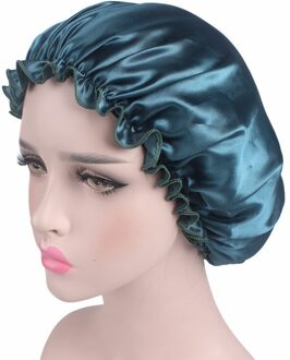 1 Pc Satin Hair Cap Motorkap Nachtrust Cap Vrouwen Badmuts Femme Zijde Lange Haar Cap Hoed Voor Bad unisex