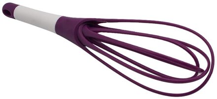 1 Pc Siliconen Ei Kloppers Food Grade Niet Stok Handleiding Garde Mixer Voor Eieren Meel Stirrer Keuken Koken Bakken Keuken gereedschap paars