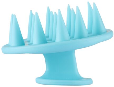 1 Pc Siliconen Hoofdhuid Massager Reiniging Haar Kam Borstel Stress Release Head Shampoo Tool Voor Bad Douche Haar Wassen Spa grooming groen