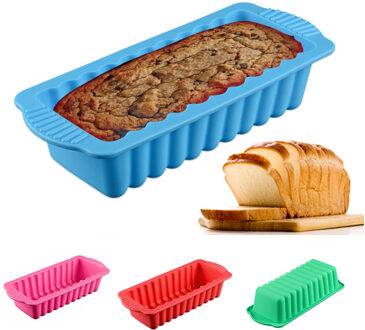 1 Pc Siliconen Rechthoekige Brood Cakevorm Gebak Gereedschap Vtorten Backen Und Dekorieren Patisserie Accessoire Cake Tool Willekeurige Kleur