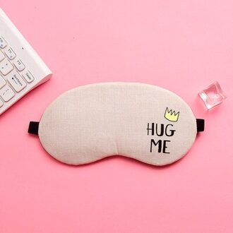 1 Pc Slaapmasker Eyepatch Cover Katoen Creatieve Mooie Cartoon Voor Eye Travel Relax Shading Slaap Ooglapje Shading Eye masker Geel