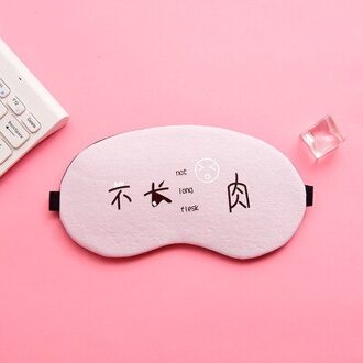 1 Pc Slaapmasker Eyepatch Cover Katoen Creatieve Mooie Cartoon Voor Eye Travel Relax Shading Slaap Ooglapje Shading Eye masker Roze