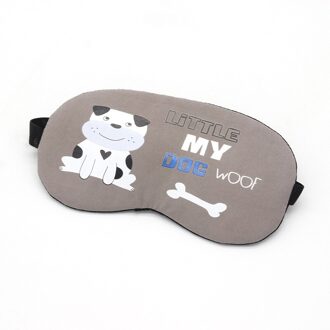 1 Pc Slaapmasker Eyepatch Eye Cover Katoen Creatieve Mooie Cartoon Voor Eye Travel Relax Slapen Aid Eye Patch Shading oogmasker hond