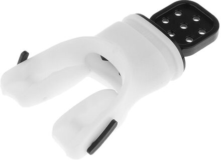 1 Pc Snorkel Bite Comfort Silicone Duiken Snorkelen Vormbaar Bite Mondstuk Regulator Accessoires Met Tie Wrap Gear wit