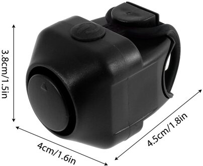 1 Pc Sport Bike Mountain Road Cycling Bell Ring Horn Safety Warning Alarm Bicycle Outdoor Protective Cycle Accessories zwart