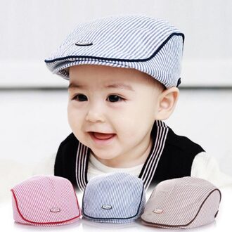1 pc Stijlvolle Caps Schattige Baby Baseball Cap Baby Hoed Streep Baret Accessoires