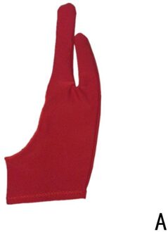 1 Pc Tekening Twee Vinger Handschoen Nti-Fouling Tekening Schilderen M, S, grafische Handschoen L Tablet Kunstenaar Tekening Voor Elke D9F4 rood L