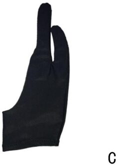 1 Pc Tekening Twee Vinger Handschoen Nti-Fouling Tekening Schilderen M, S, grafische Handschoen L Tablet Kunstenaar Tekening Voor Elke D9F4 zwart L