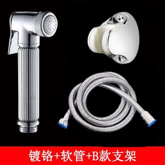 1 Pc Thuis Wassen Bidet Sproeier Set Accessoires Hand Held Installeren Abs Pet Wc Badkamer Douche Luier Cleaning Hose houder 06