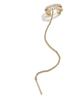 1/Pc Trendy Parel Clip Oorbellen Earcuffs Voor Vrouwen Goud Kleur C Vormige Stapelbaar Oor Manchet Geen Doorstoken party Bruiloft Sieraden AAAA