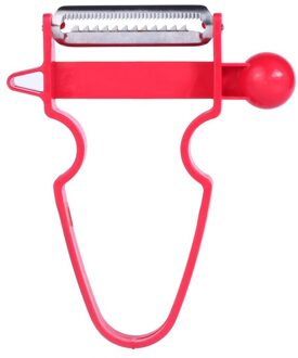 1 Pc Trio Peeler Slicer Shredder Dunschiller Julienne Cutter Multi Rvs Fruit Potato Cutter Zesters Keuken Gadgets Rood
