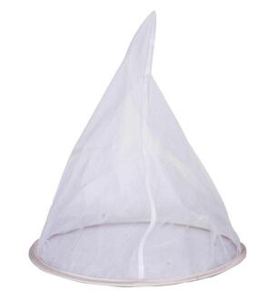 1 Pc Ultra-Fijne Mesh Nylon Kegelvorm Honing Zeef Fiber Netto Single Layer Wit Bijenteelt Gereedschappen Purifier bijenstal Equipment