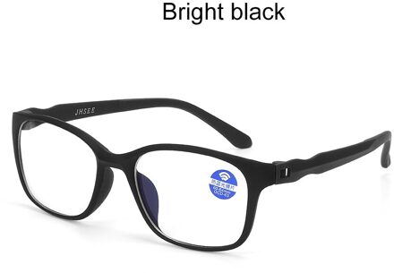 1 Pc Unisex Flexibele TR90 Computer Bril Anti Blue-Ray Anti-vermoeidheid Brillen UV400 Ultralight Lezen Gaming Platte spiegel Glasse helder zwart