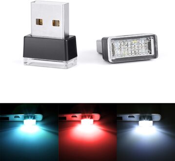1 Pc Universal Car Light Led Interieur Voet Lamp Led Gratis Gemodificeerde Licht Computer Usb Auto Accessoires Voor Lada Bmw vw Passat B7.5 blauw