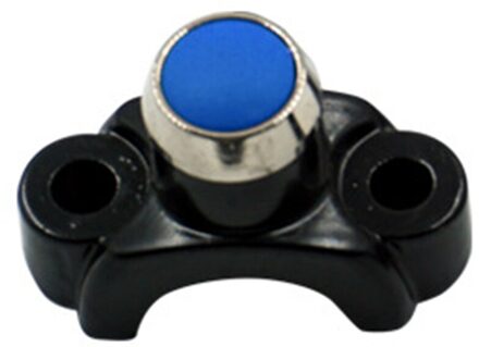 1 Pc Universal Motorcycle Schakelaars Aluminium Stuur Mount Koplamp Power Start Doden Mistlamp Knop blauw