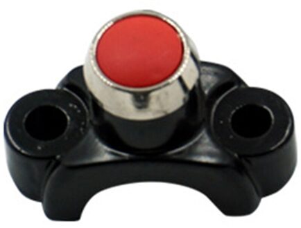 1 Pc Universal Motorcycle Schakelaars Aluminium Stuur Mount Koplamp Power Start Doden Mistlamp Knop rood