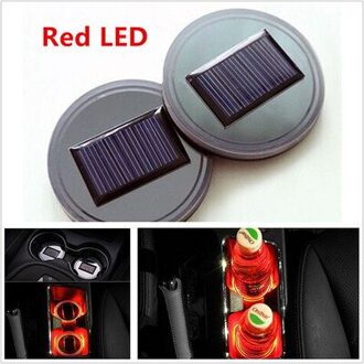 1 Pc Universele Solar Auto Cup Led Licht Houder Bodem Anti-Slip Pad Mat Sfeer Brandt Auto accessoires Decoratie