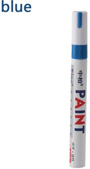1 Pc Universele Waterdichte Pen Autoband Loopvlak CD Metalen Permanente Verf Markers 8 Kleuren Graffiti Vette Marker Pen Blauw