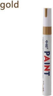 1 Pc Universele Waterdichte Pen Autoband Loopvlak CD Metalen Permanente Verf Markers 8 Kleuren Graffiti Vette Marker Pen goud