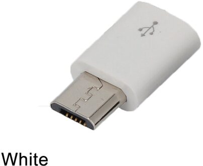 1 Pc Usb Type C Female Naar Micro Usb Male Adapter Converter Connector Voor Samsung Huawei Xiaomi Telefoon Adapter wit