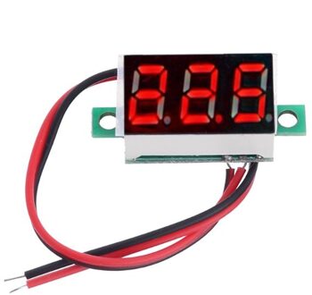 1 Pc Voertuig Auto 0.36 "Digitale Voltmeter Dc 4.5-30V 2 Draden Rode Led Display Panel Voltage meter Auto Accessoires