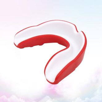 1 Pc Volwassen Gebitsbeschermer Sport Mouth Guard Tanden Bretels Protector Gum Shield Voor Sport Boksen Voetbal Hockey Rugby (Rood wit St afbeelding 1