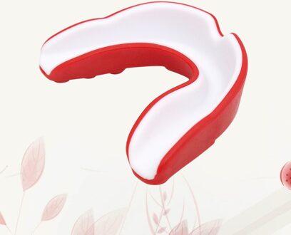 1 Pc Volwassen Gebitsbeschermer Sport Mouth Guard Tanden Bretels Protector Gum Shield Voor Sport Boksen Voetbal Hockey Rugby (Rood wit St afbeelding 1