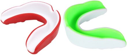 1 Pc Volwassen Gebitsbeschermer Sport Mouth Guard Tanden Bretels Protector Gum Shield Voor Sport Boksen Voetbal Hockey Rugby (Rood wit St afbeelding 3