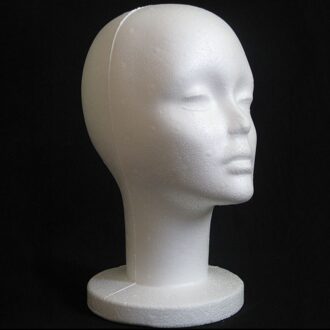 1 Pc Vrouwelijke Styrofoam Foam Mannequin Mannequin Pruik Haar Glazen Display Foam Mannequin Hoofd Model Pruik Display Stand Rack Voor