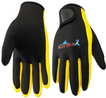 1 Pc Vrouwen Mannen Zwemmen En Duiken Handschoenen 1.5 Mm Neopreen Zwemmen Duiken Handschoenen Antislip Warm Zwemmen Snorkel surf Handschoenen geel / S