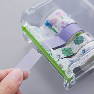 1 Pc Washi Tape Cutter Set Tape Hulpmiddel Transparante Tape Desktop Organizer Holder Tape Dispenser Schoolbenodigdheden Briefpapier
