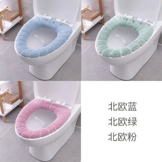 1 Pc Willekeurige Kleur Universal Wasbare Wc Cover Accessoires Voor Thuis Decoratie Zitkussen Voetstuk Pan Zacht Kussen