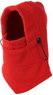 1 Pc Winter Warm Thermische Fleece Balaclava Sjaal Fietsen Wandelen Volledige Ski Gezicht Cover Halswarmer Outdoor Winddicht Snood Hood hoed rood