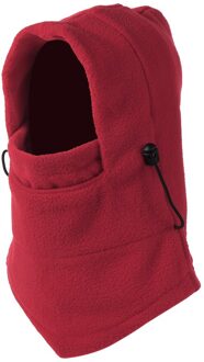 1 Pc Winter Warm Thermische Fleece Balaclava Sjaal Fietsen Wandelen Volledige Ski Gezicht Cover Halswarmer Outdoor Winddicht Snood Hood hoed wijn rood