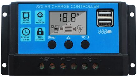 1 pc x 10A Solar systeem Controller PWM 12 V 24 V LCD Display USB 5 V Solar kits Regulator