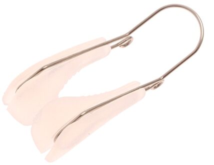 1 Pc Zachte Siliconen Neusbrug Vormgeven Corrector Neus Up Afslanken Neus Shaper Lifting Clip Massager Beauty Tools wit