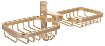 1 Pc Zeep Rek Afvoer Beugel Verwijderbare Opslag Rack Met Nail-Gratis Lijm Badkamer Organizer gouden