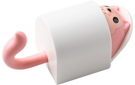 1 Pc Zelfklevende Haken Gratis Ponsen Viscose Haak Huis Muur Haken Creatieve Eekhoorn Telescopische Viscose Hanger Deur Handdoek Haak roze