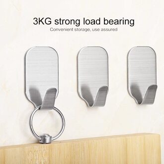 1 PC Zelfklevende Sterke Deur Muur Haak Hangers Handdoek Mop Handtas Houder Haken Opknoping Keuken Badkamer Accessoires Producten