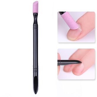 1 Pc Zilver Dual-Ended Rvs Uv Gel Remover Cuticle Pusher Manicure Professionele Nail Art Care Tools 7