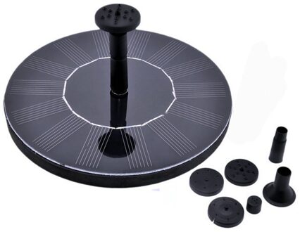 1 Pc Zonne-energie Vogel Bad Fontein 7 V Solar Fontein Fontein Zonne-energie Fuente Drijvende Waterpomp 3 Sprinkler heads